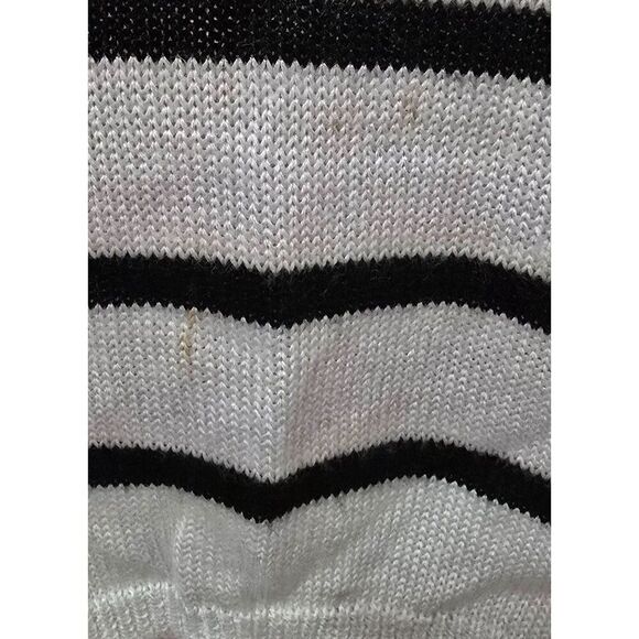 Vintage 80s Sleeveless Knit Top With Bold Geometric Design & Stripes Womens L - Picture 4 of 11